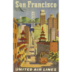 San Francisco vintage poster