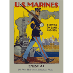Vintage military poster