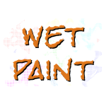Wet paint typography