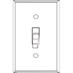 White Light Switch Cover