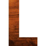 Wood texture alphabet L
