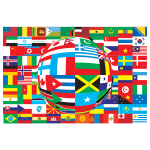 World Flags Distorted
