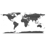 World Map Ellipse
