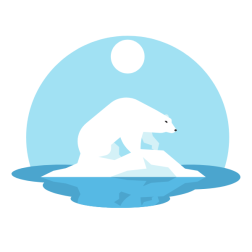 A polar bear
