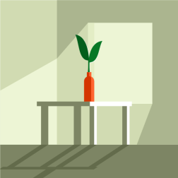 Vase on the table