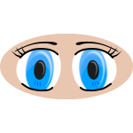 Anime eyes vector illustration
