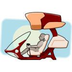 Vector illustration of aeroscooter