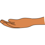 Outlined hand image