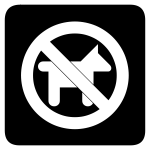 No dogs icon vector illustration