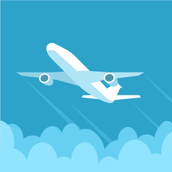 Aircraft flying in the sky