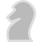 Vector clip art of light chess figure knight