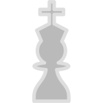 Vector illustration of light chess figure pawn