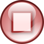 Pink audio button vector image