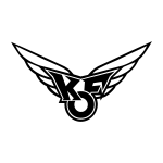 Vector illustration of KF wings logo