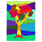 albero colorato