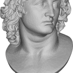 Alexander The Great Bust 3D Clip Art