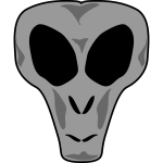 Alien's head vector image