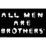 ''All Men Are Brothers'' typography