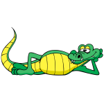 Lazy alligator