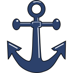 Blue anchor