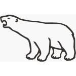 Polar bear vector art