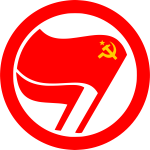 Antifascist communist action red symbol