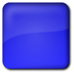 Vector drawing of blue computer button