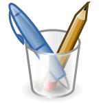 Pen and pencil vector image