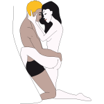 Couple in embrace