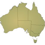 Australia shading with boundaries