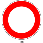 Vector image of blanktraffic order sign