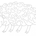 sheep vector coloring
