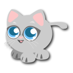 Cartoon kitten