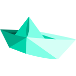 Vector illustration of paper boat