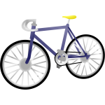 Single speed bicycle vector clip art