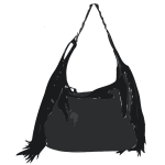 black handbag tassles