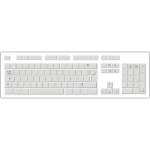 Blank white keyboard vector drawing