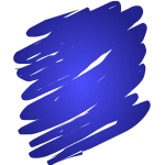 Blue scribble