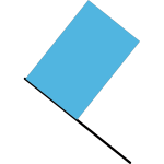 Blue flag vector illustration