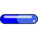 Blue pill-shaped button
