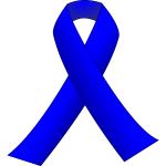 Blue ribbon vector  clip art