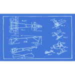 Blueprint of an Airplane