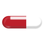 Vector image of a pill