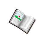 Vector drawing of remixed blank book by using text to path picture and text book