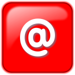 E-mail symbol red icon
