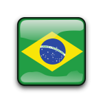 Glossy Brasil vector button
