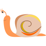 Comic snail