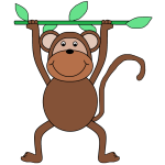 Monkey with a branch