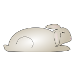 Vector graphics of a bunny