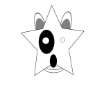  star,Bullterrier head, bujung,Bull terrier cartoon,dog Bullterrier